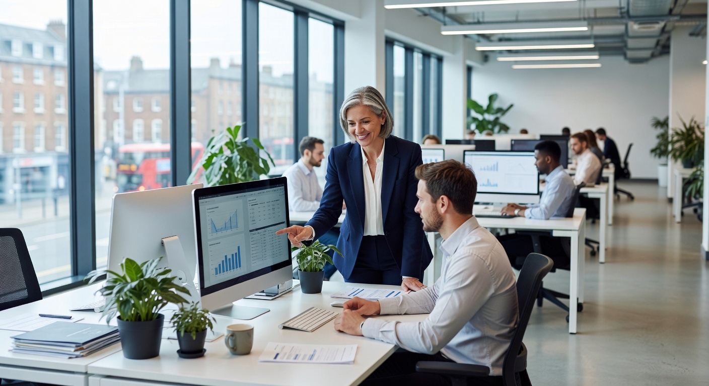 Workplace coaching feedback session